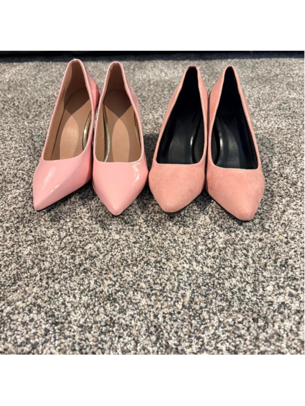 2 pairs of pink SHEIN heels